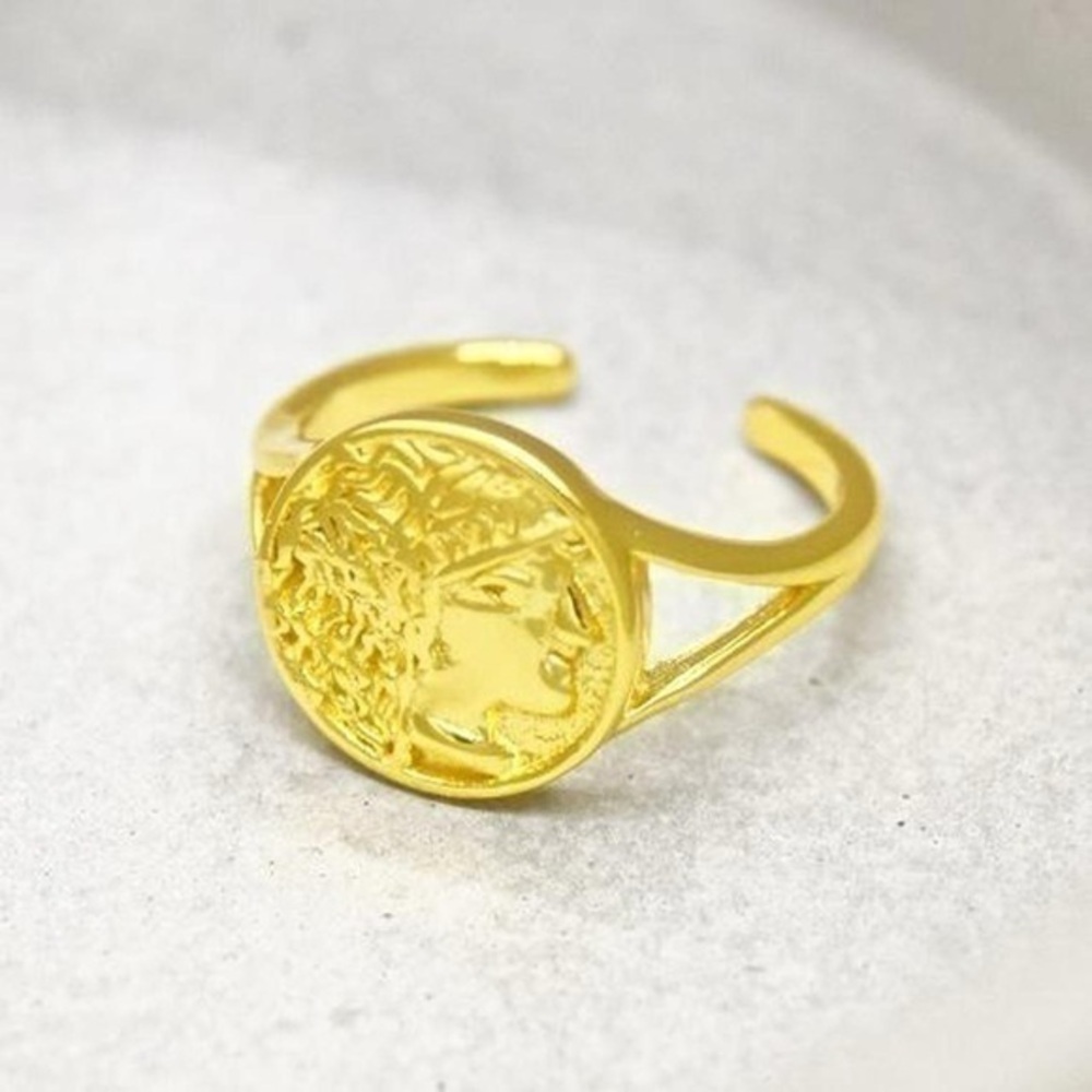 Gold Coin Ring